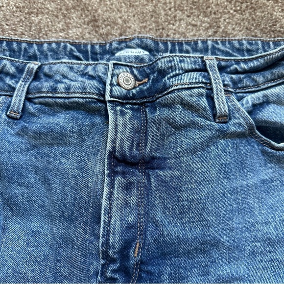 Old Navy Extra High Rise Blue Acid Wash Flare Jeans Women's Size 14 NWOT Boho - Picture 4 of 14